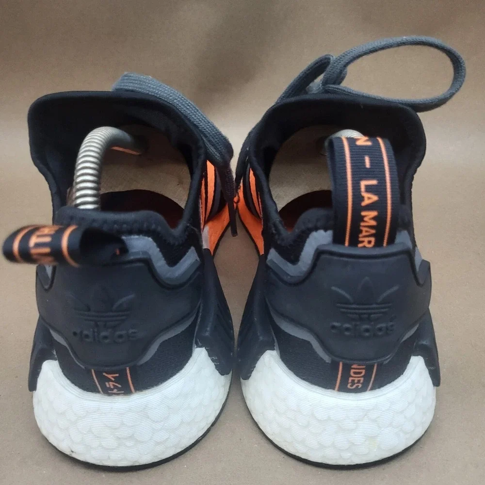 Adidas Size 6 Mens NMD R1 Black Screaming Orange Shoes Sneakers G55575